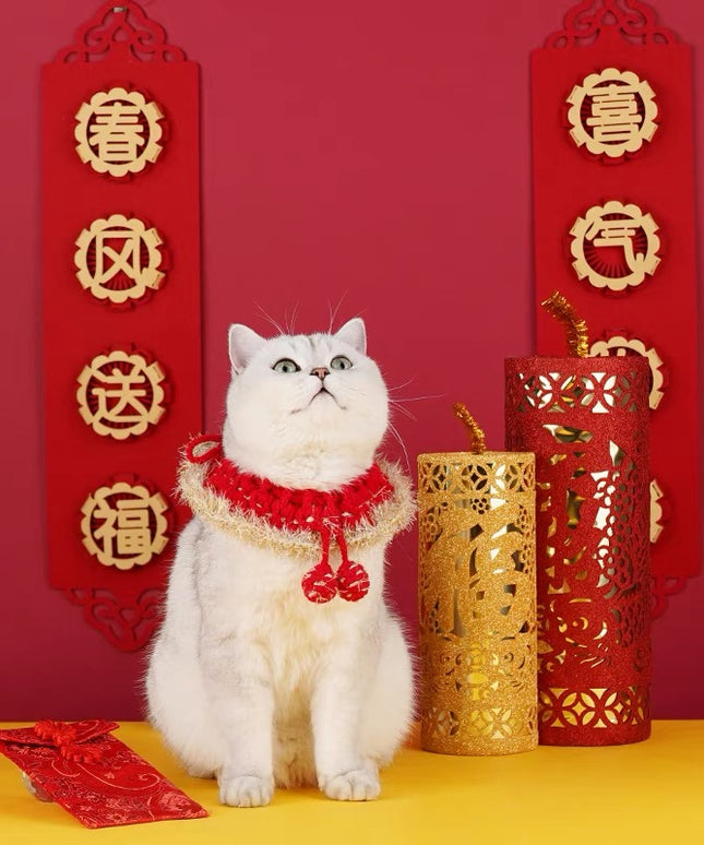 ZeZe Festival Knitted Pet Collar