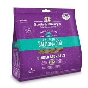 Stella and Chewy's Sea-Licious Salmon & Cod Freeze-Dried Raw Dinner Morsels for Cats