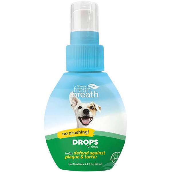 TROPICLEAN Fresh Breath Drops for Pets, 2.2 fl oz (65 ml)