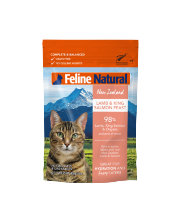Feline Natural 羊肉和帝王鲑盛宴袋（85g）