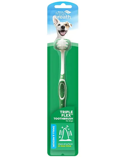 TropiClean Fresh Breath Tripleflex Toothbrush for Dogs