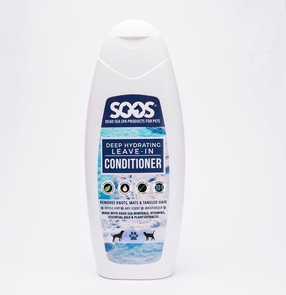 SOOS Natural Dead Sea Deep Hydrating Leave-In Pet Conditioner: Dogs & Cats