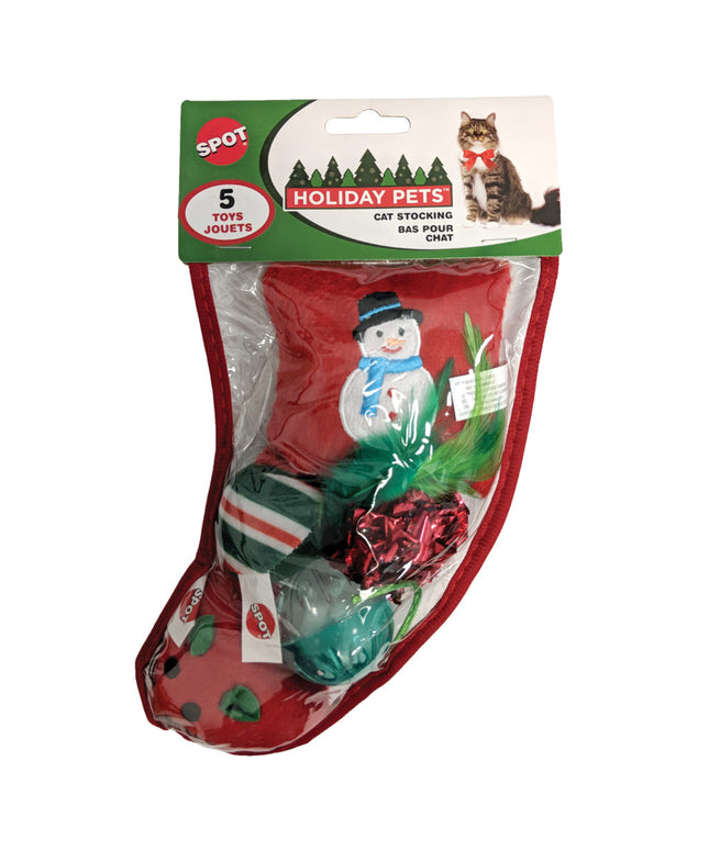 Spot Holiday Cat Toy Stocking 5PC (Small)