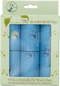 One for Pets 90 Large Size Eco-Friendly Pet Waste Bags (6 Rolls)