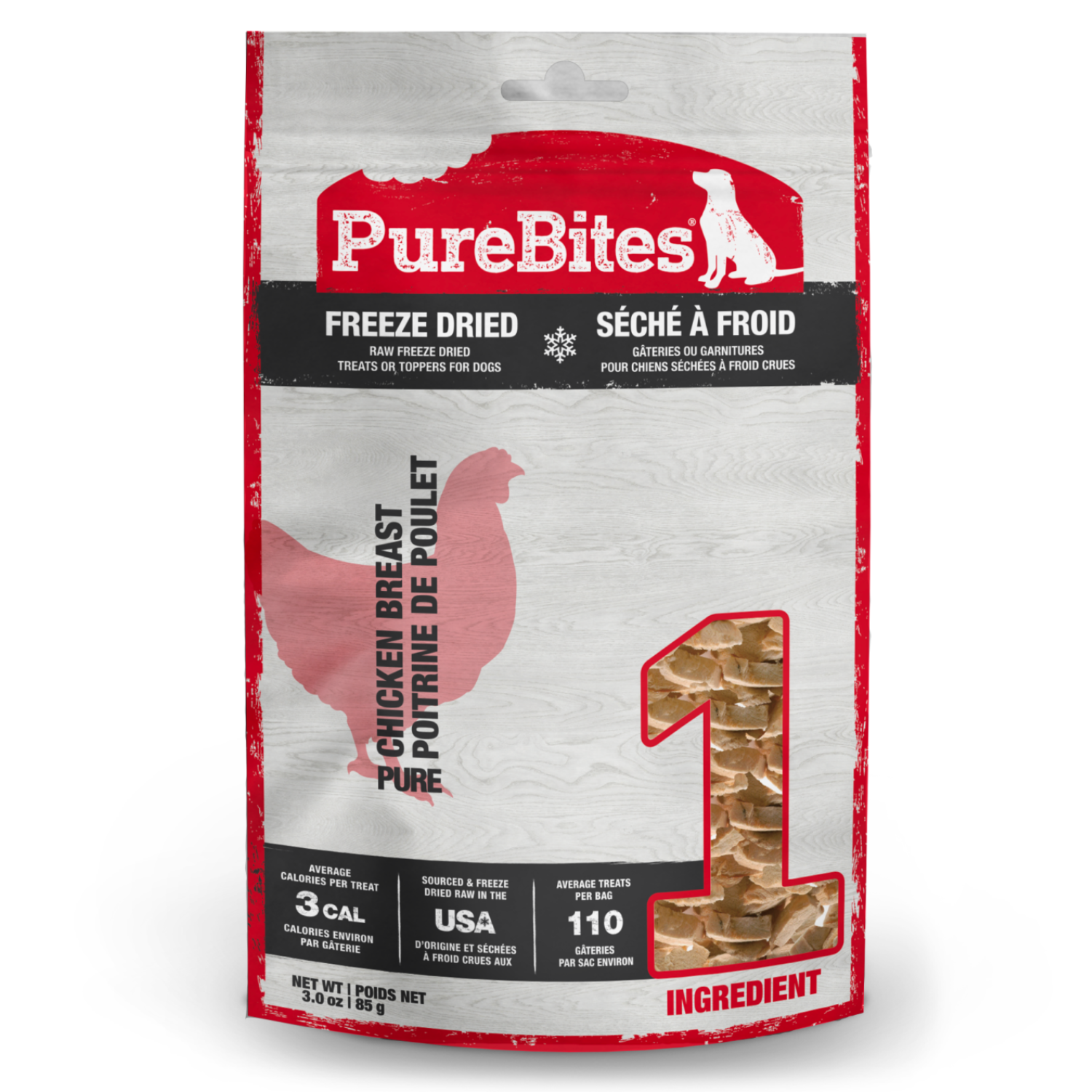 PureBites Freeze Dried Dog Treats - Chicken Breast