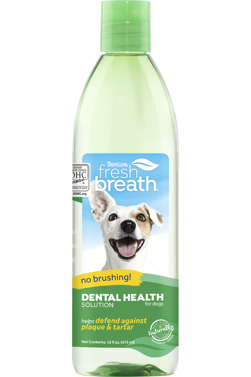 Tropiclean Fresh Breath Dental Health Solution for Dogs (473mL)