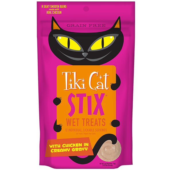 Tiki Cat® Stix™ Soft Treats Chicken (6 per pouch)