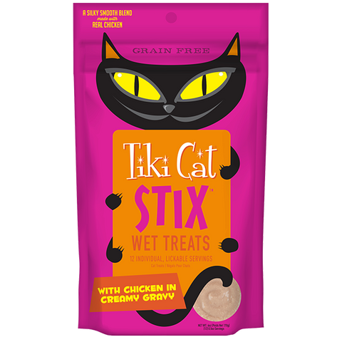 Tiki Cat® Stix™ Soft Treats Chicken (6 per pouch)
